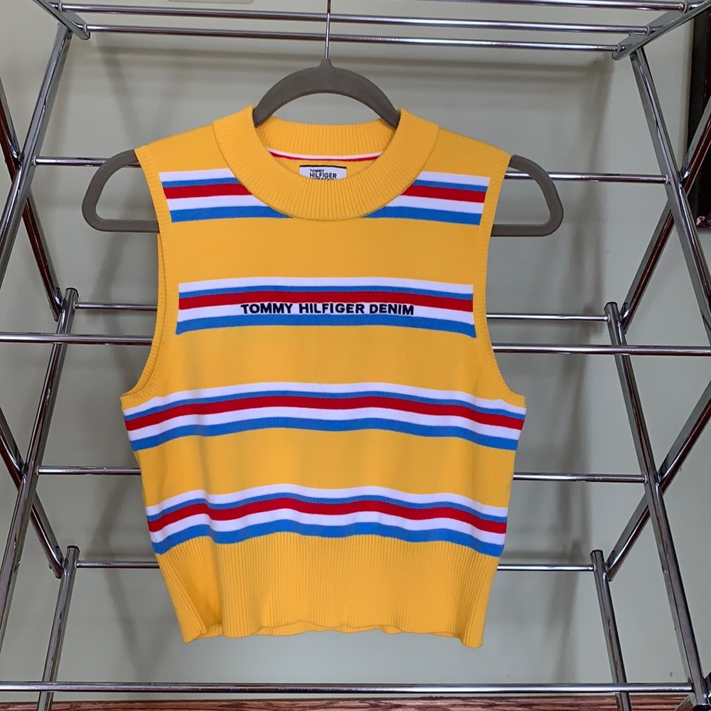 SOLD Tommy Hilfiger Denim Cropped Sleeveless Top